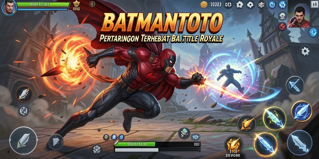 Screenshot gameplay utama BATMANTOTO yang penuh aksi.