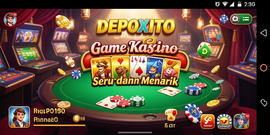 Tampilan seru gameplay DEPOXITO dalam suasana Kasino.