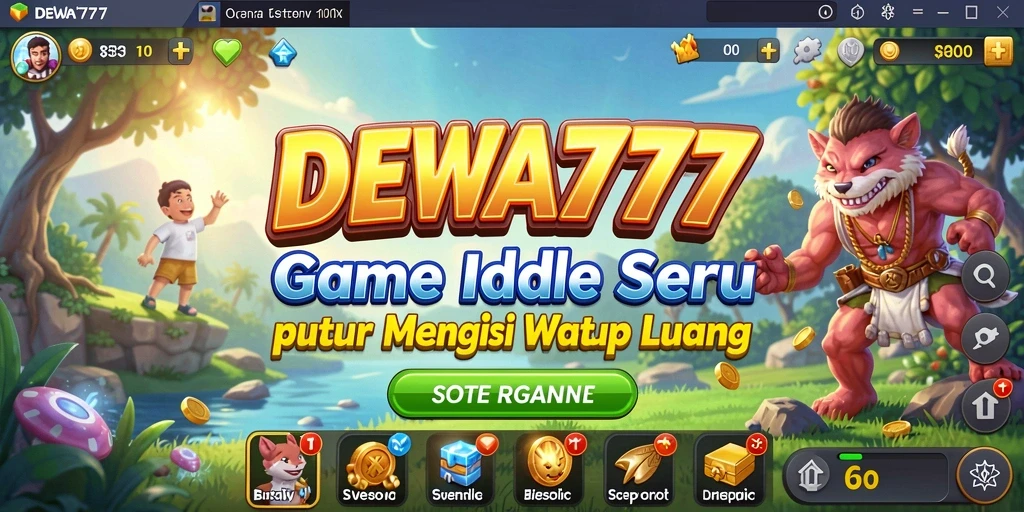 Tampilan gameplay DEWA777 yang menawan dan imersif.