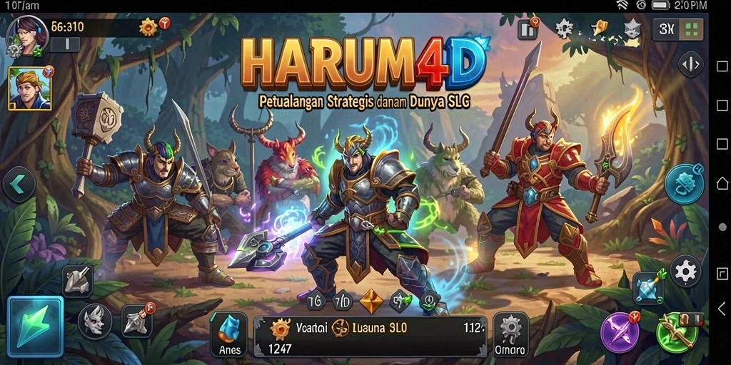 Gameplay menarik dengan pembangunan kerajaan dan pertempuran taktis.
