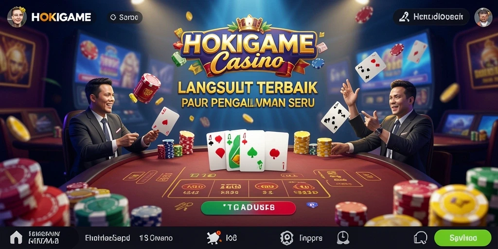 Tampilan permainan Live Casino HOKIGAME yang menarik dan interaktif.