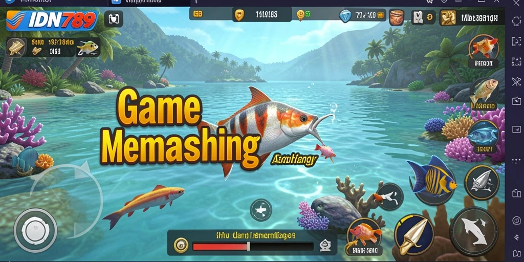 Tangkapan ikan yang menakjubkan dalam game memancing IDN789.