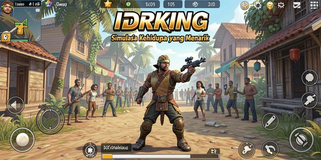 Tampilan menarik dari gameplay simulasi IDRKING.
