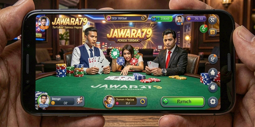 Tampilan gameplay menarik dari JAWARA79 dengan fitur poker yang lengkap.