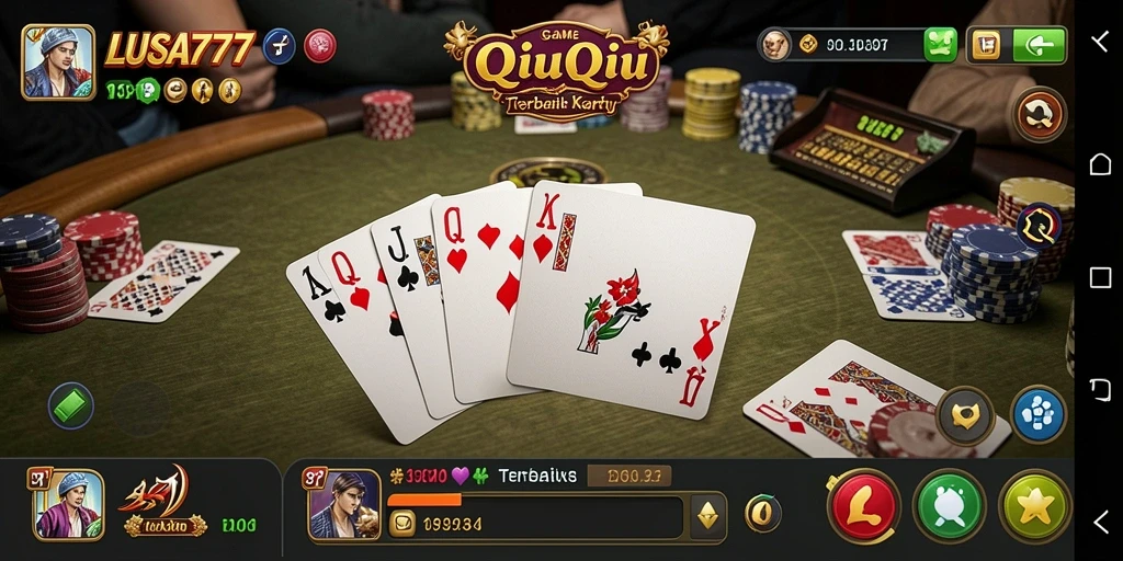 Screenshot gameplay QiuQiu yang seru di LUSA777.