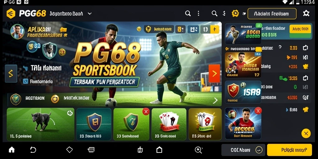 Screenshot PGG68 menampilkan antarmuka taruhan yang dinamis dan menarik.