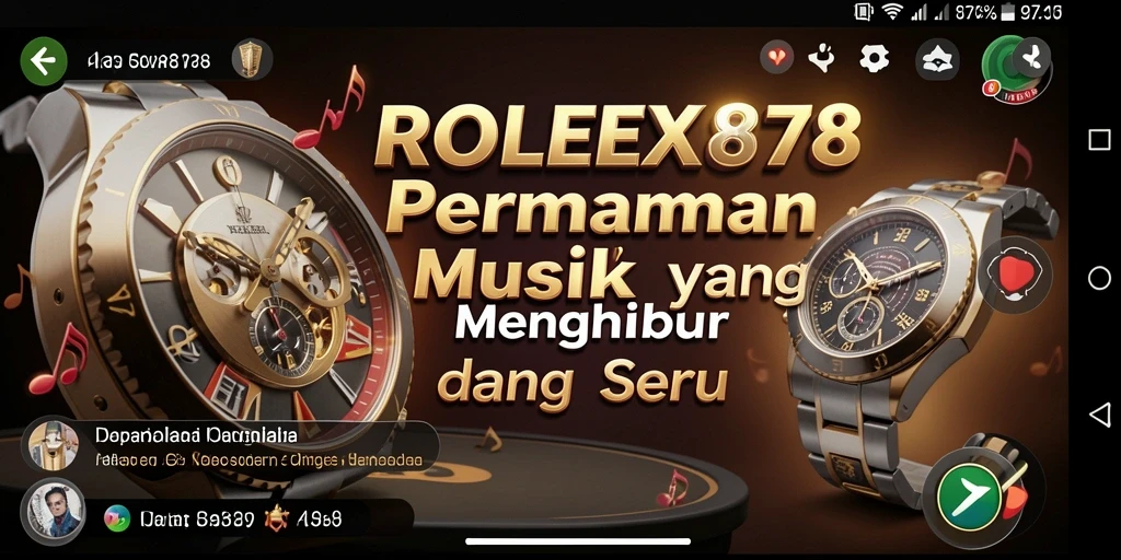 Tampilan gameplay yang menampilkan interaksi dengan musik.