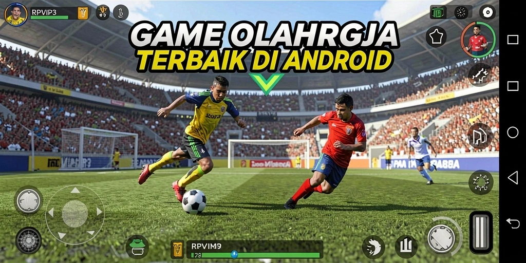 Tampilan gameplay seru dalam RPVIP3 dengan aksi olahraga yang menarik.