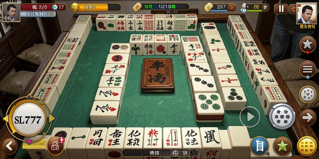 Screenshot utama dari gameplay <strong>SL777</strong> yang menampilkan keseruan Mahjong.