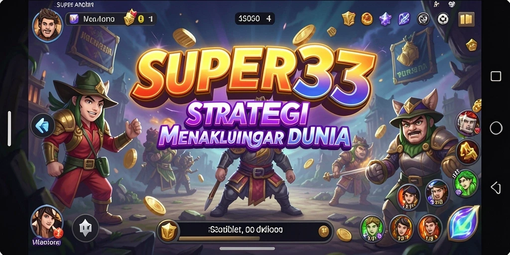 Tangkapan layar SUPER33 menampilkan pertempuran strategi yang mendebarkan.