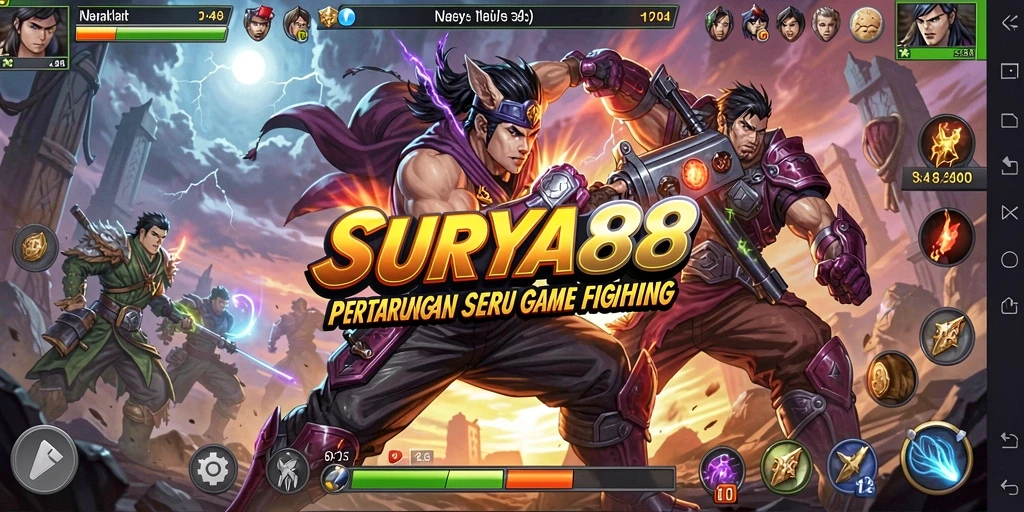 Gameplay yang intens dan pertarungan seru di SURYA88.
