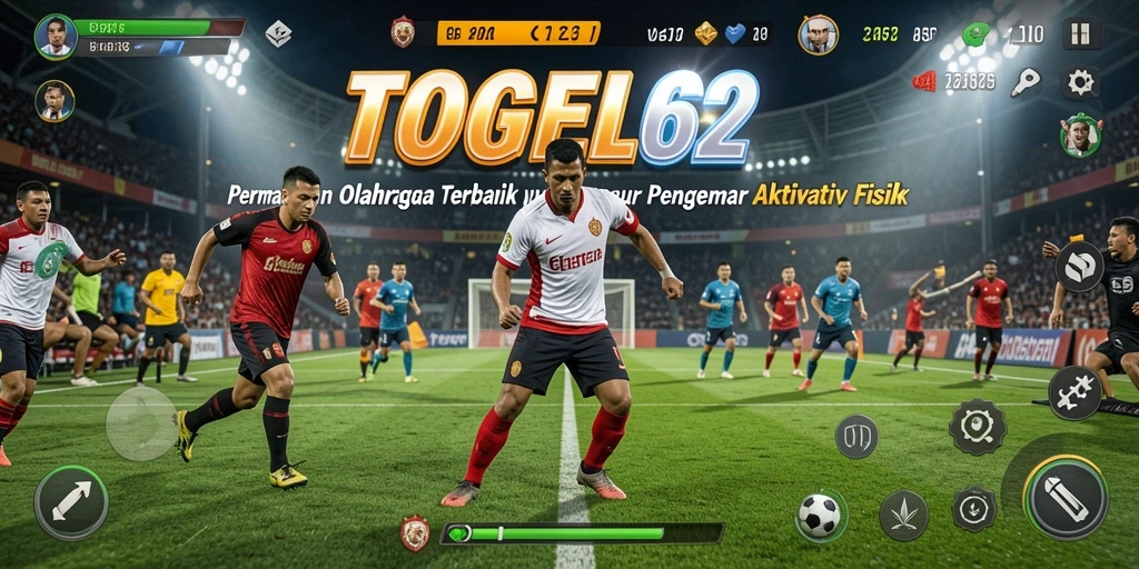 Screenshot menunjukkan aksi seru dalam permainan olahraga TOGEL62.