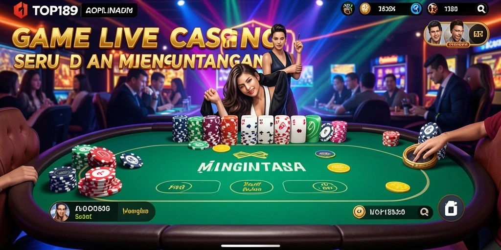 Tampilan gameplay seru dan interaktif di TOPI189 Live Casino.